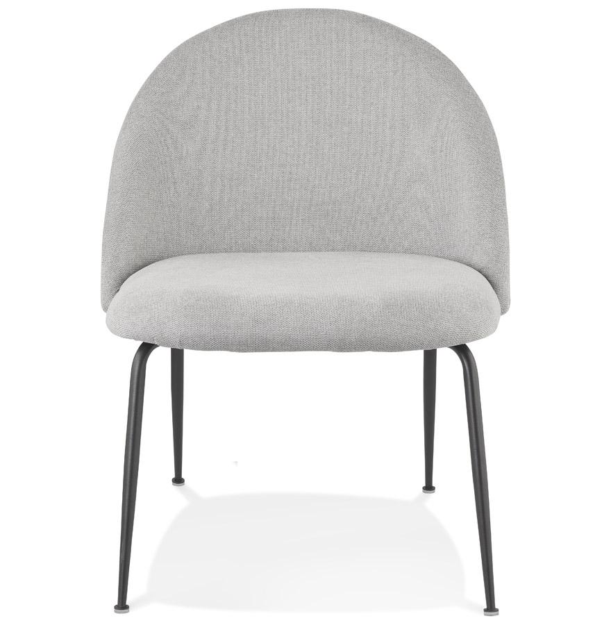 Kokoon Design ZILLA' Lounge Chair In Gray Fabric And Black Metal Legs