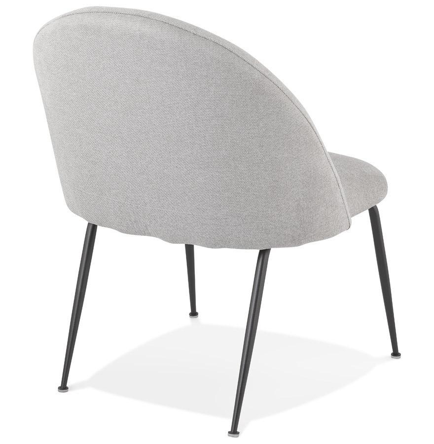 Kokoon Design ZILLA' Lounge Chair In Gray Fabric And Black Metal Legs