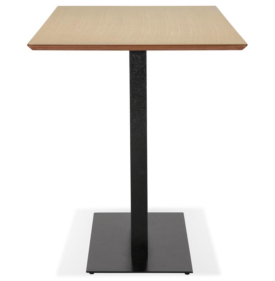 Kokoon Design ZUMBA BAR' Design High Table In Natural Finish Wood With Black Metal Leg - 180x90 Cm