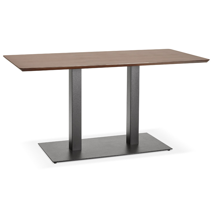 kokoon design ZUMBA' designer table / desk in Walnut finish wood - 150x70 cm