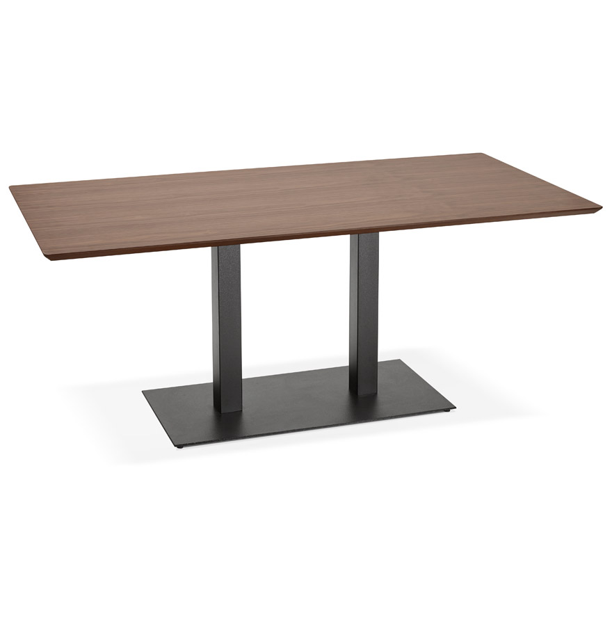 kokoon design ZUMBA' designer table / desk in Walnut finish wood - 180x90 cm