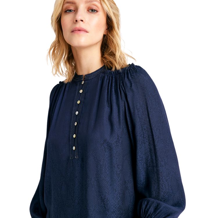 l & c Blouse met print in nachtblauw