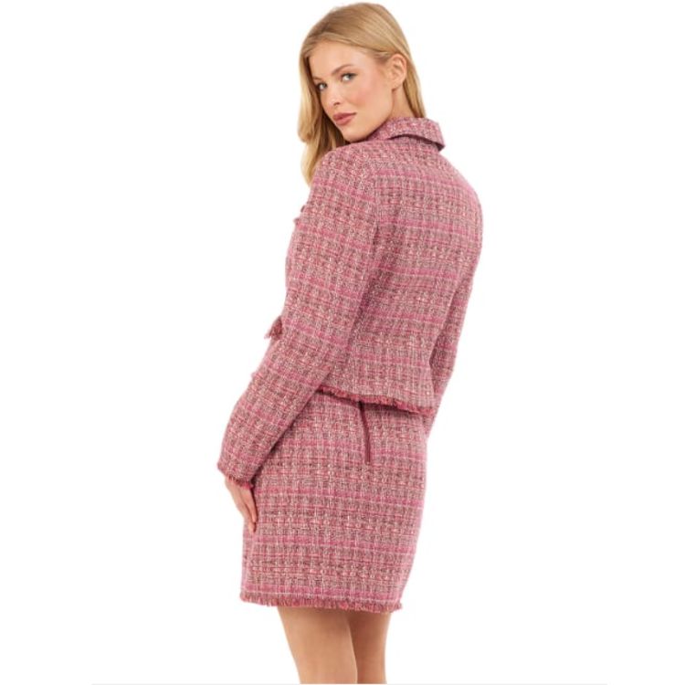 L & C Kort Getailleerd Bouclé Jasje