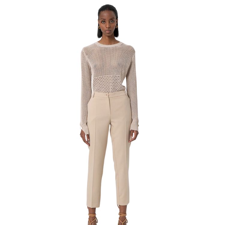 l & c Rechte model broek met elastische band