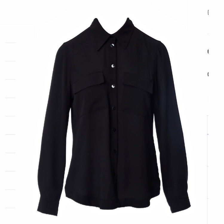 l & c Viscose blouse met voorzakken