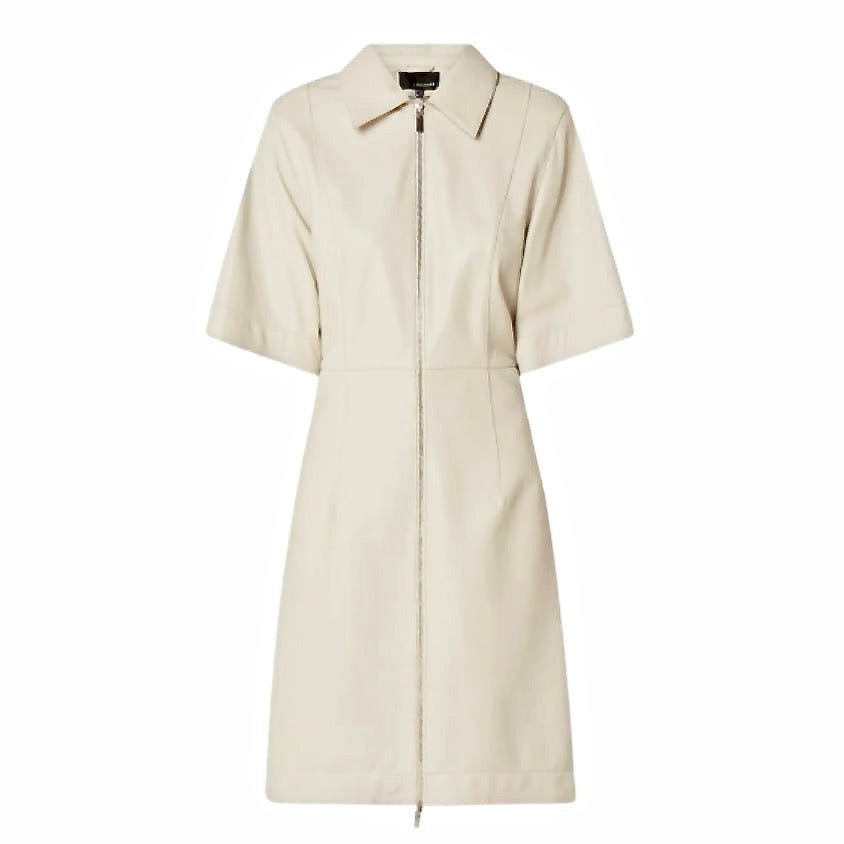 l & c NYX midi kokerjurk van schapenleer Studio AR - by Arma