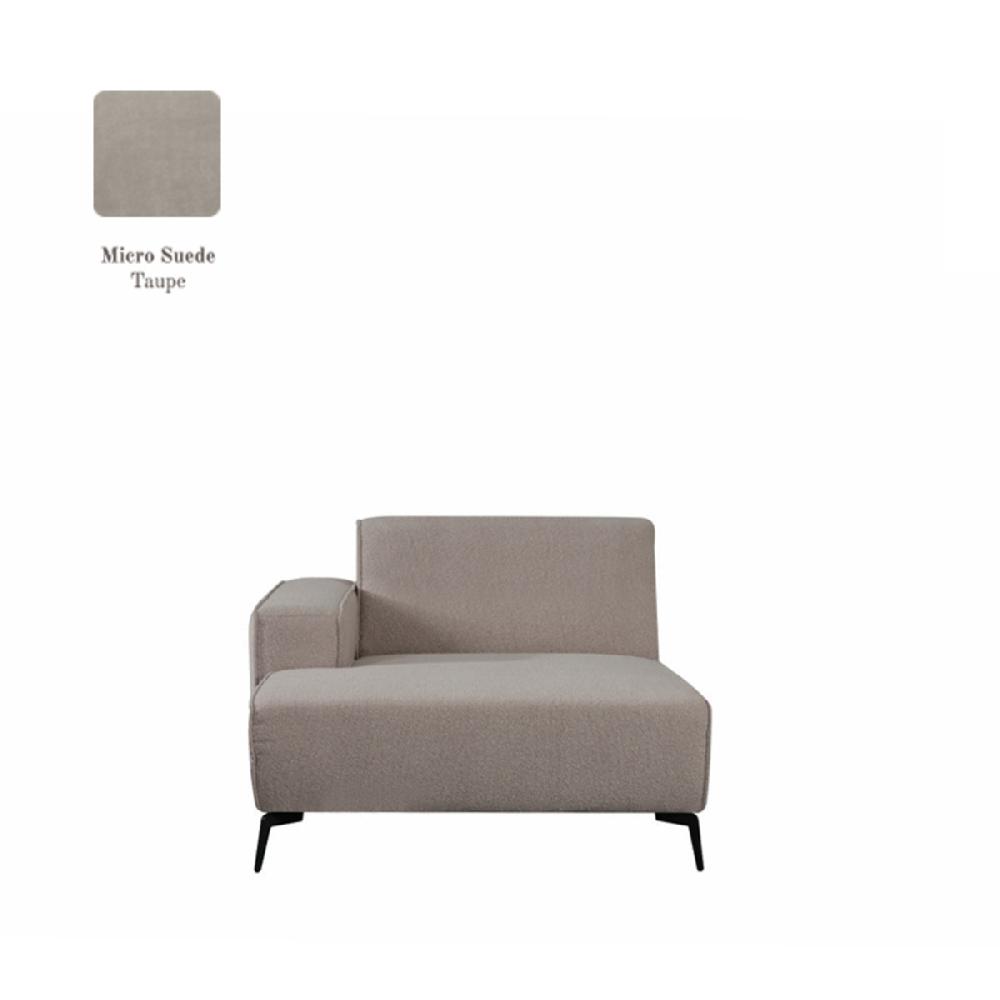 label51 Bank Nero Longchair Arm Links Voorstaand 117x151x80 cm