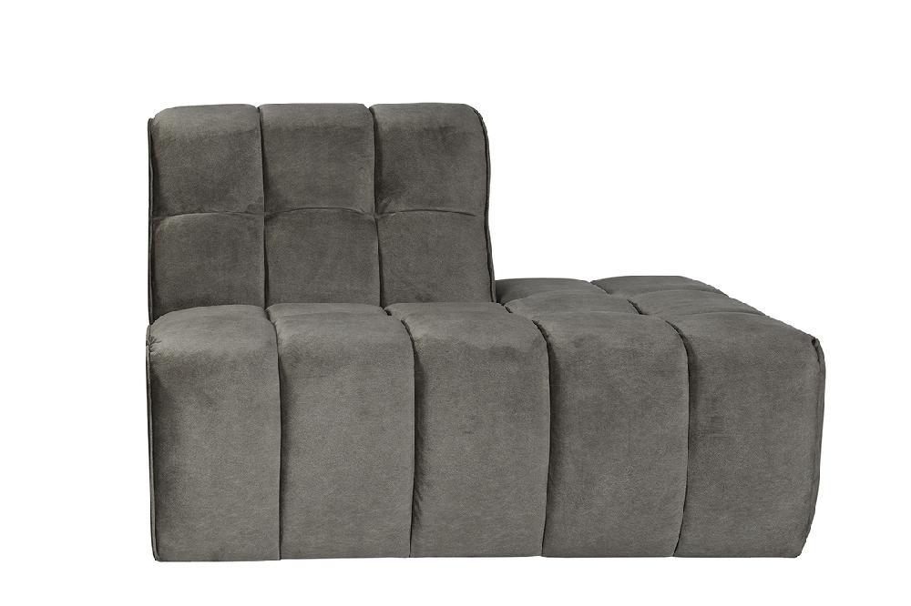 label51 Bank Valentino Ottomane Rechts Voorstaand 125x98x83 cm