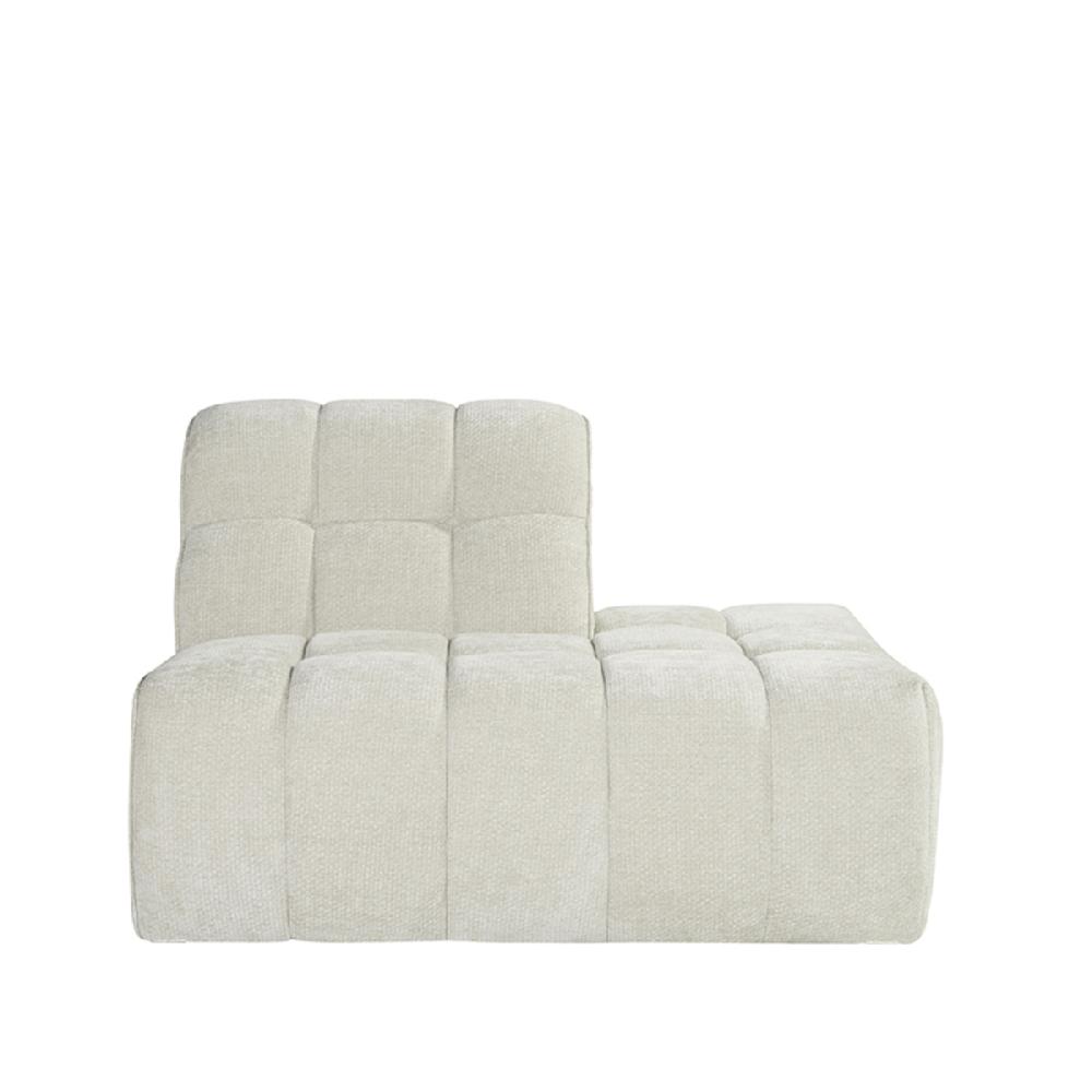 Label51 Bank Valentino Ottomane Rechts Voorstaand 125x98x83 Cm