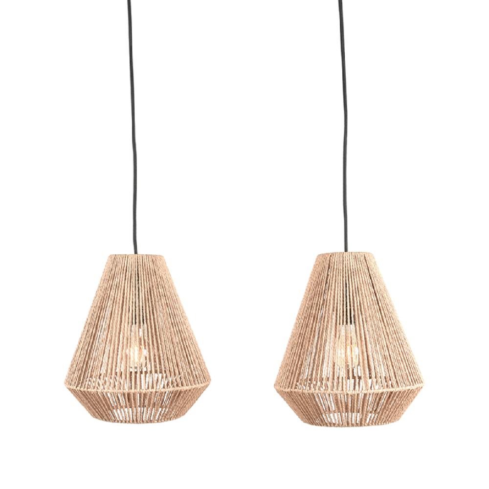 Label51 Hanglamp Ibiza Diamond 2-Lichts 80x33x150 Cm