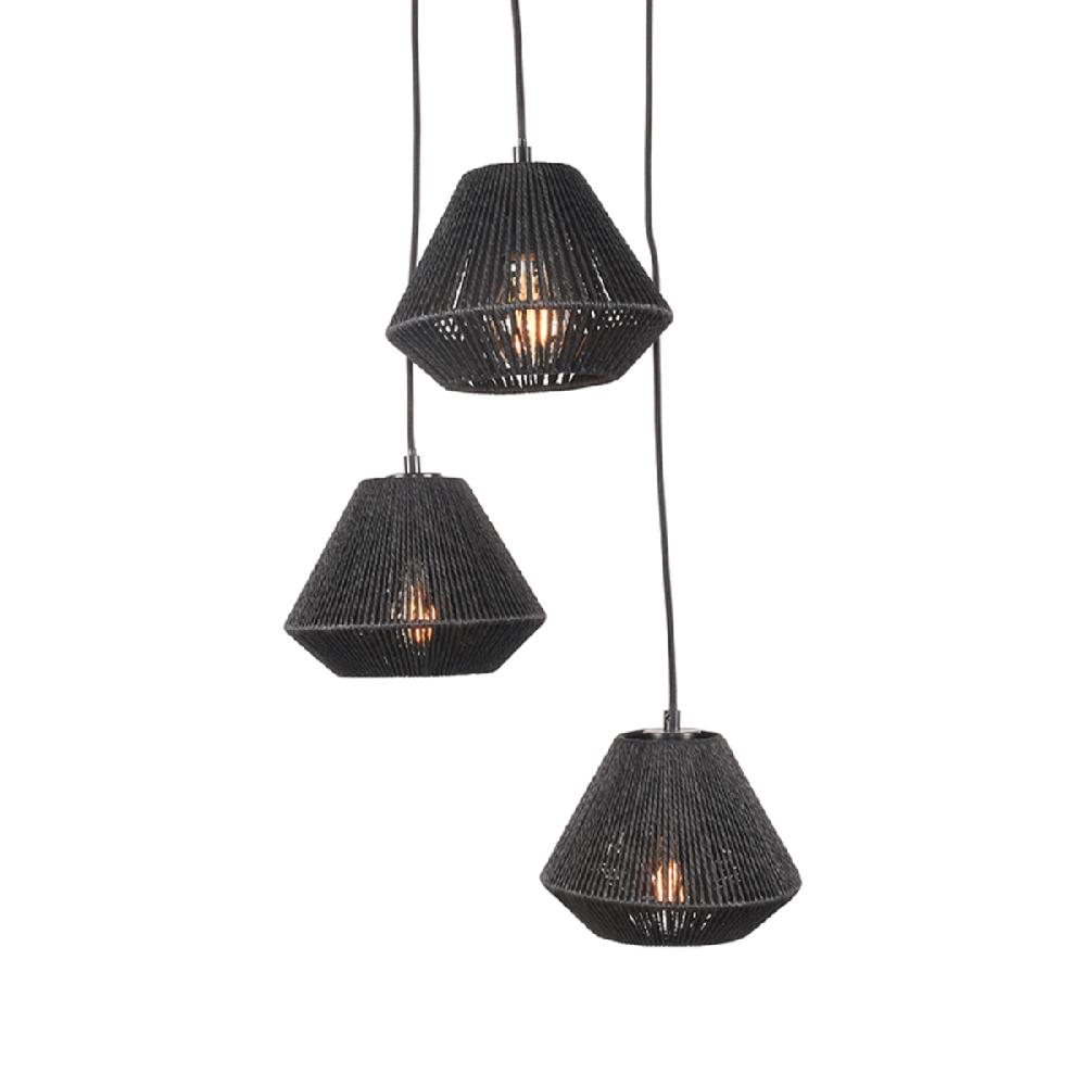 label51 Hanglamp Ibiza Diamond 3-Lichts 30x30x150 cm