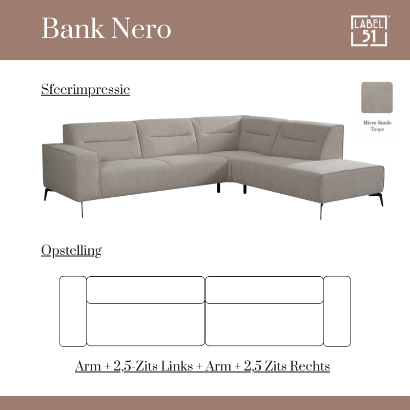 label51 Bank Nero 5-Zits