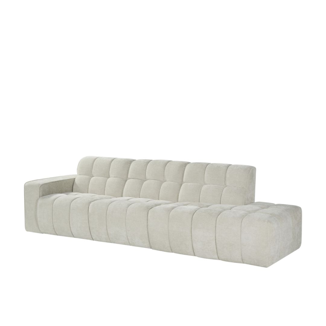 label51 Bank Valentino 3-Zits + Ottomane Rechts