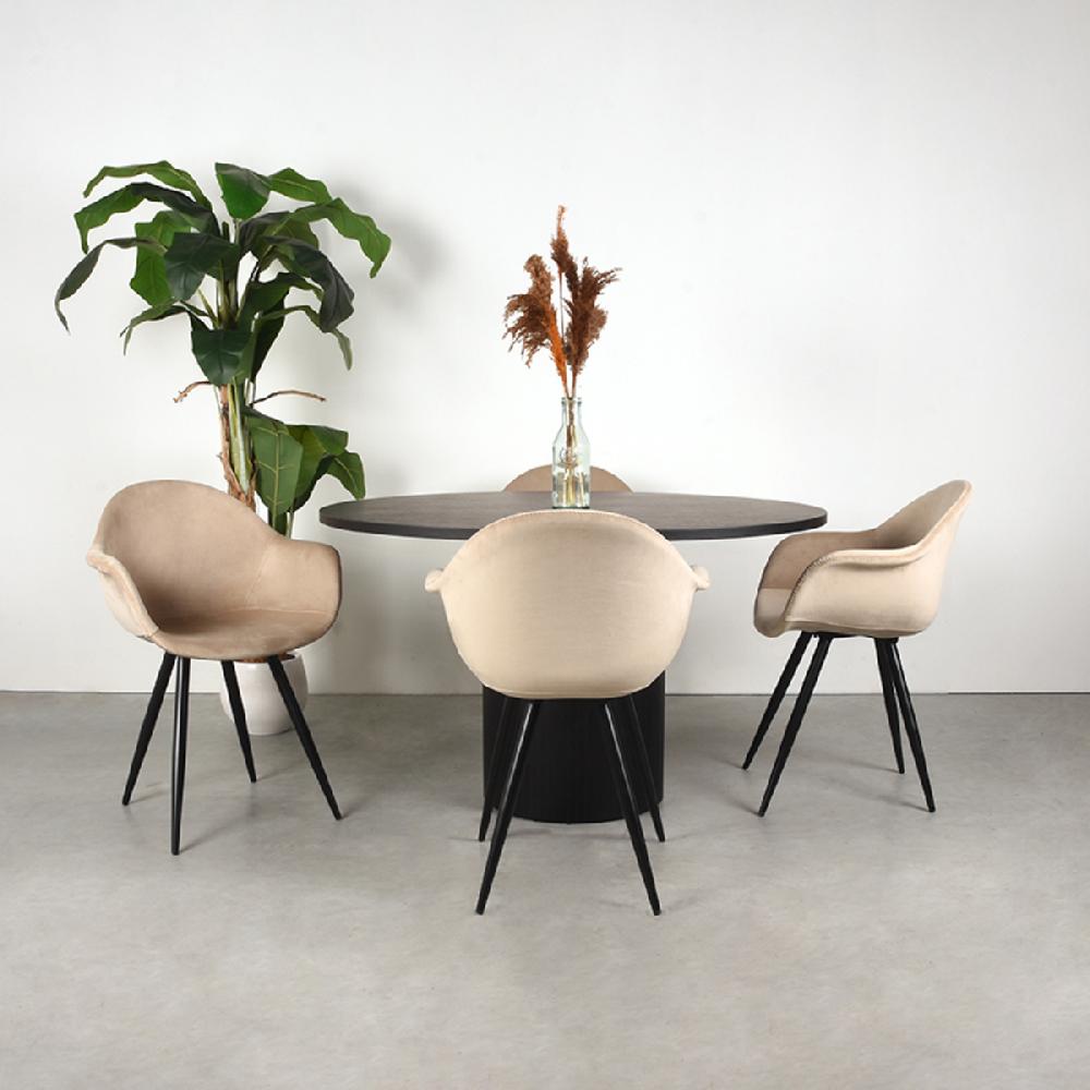 Label51 Eettafel Oliva 130x130x75 Cm