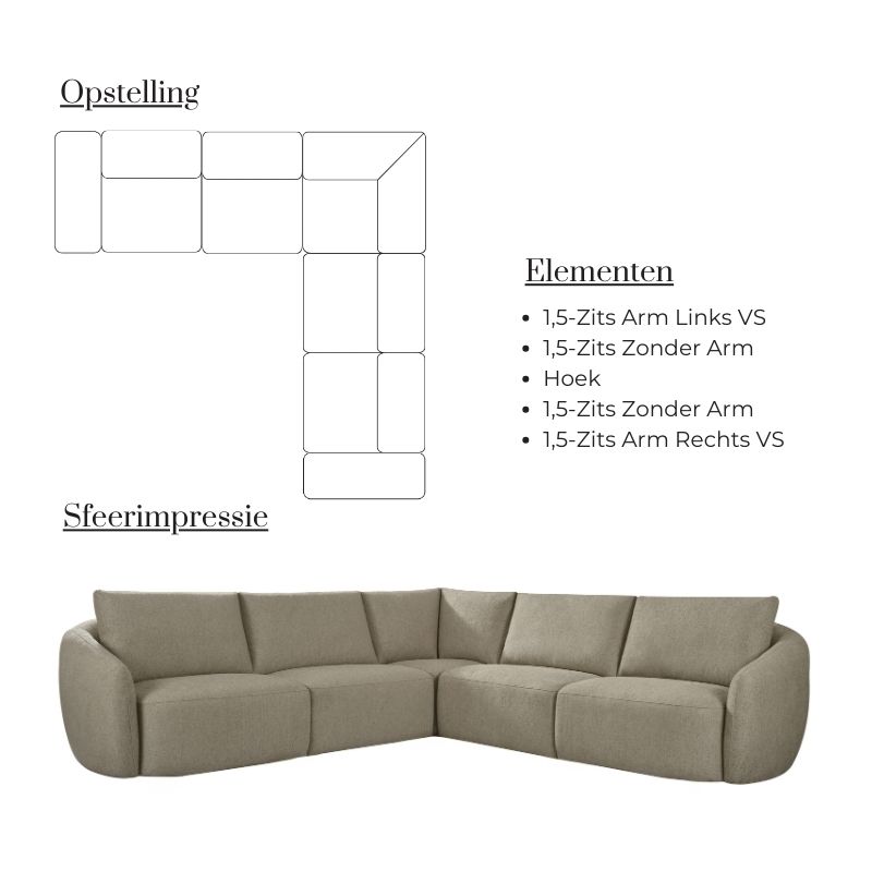 Label51 Hoekbank Rocca
