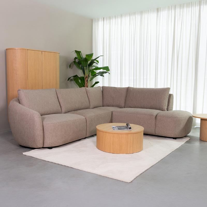 label51 Hoekbank Rocca Ottomane Rechts