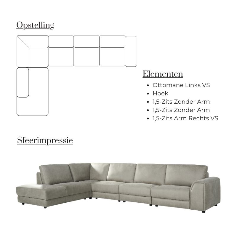 Label51 Hoekbank Tivoli Links