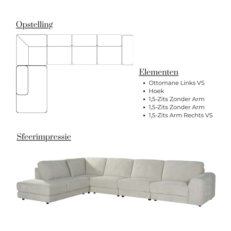 Label51 Hoekbank Tivoli Links