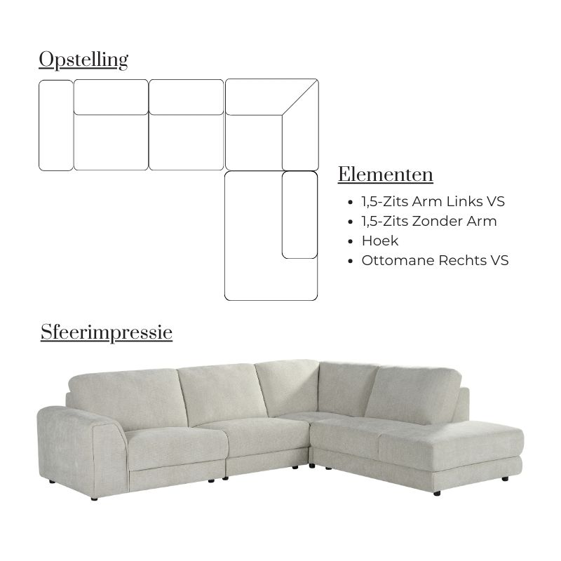 Label51 Hoekbank Tivoli Rechts