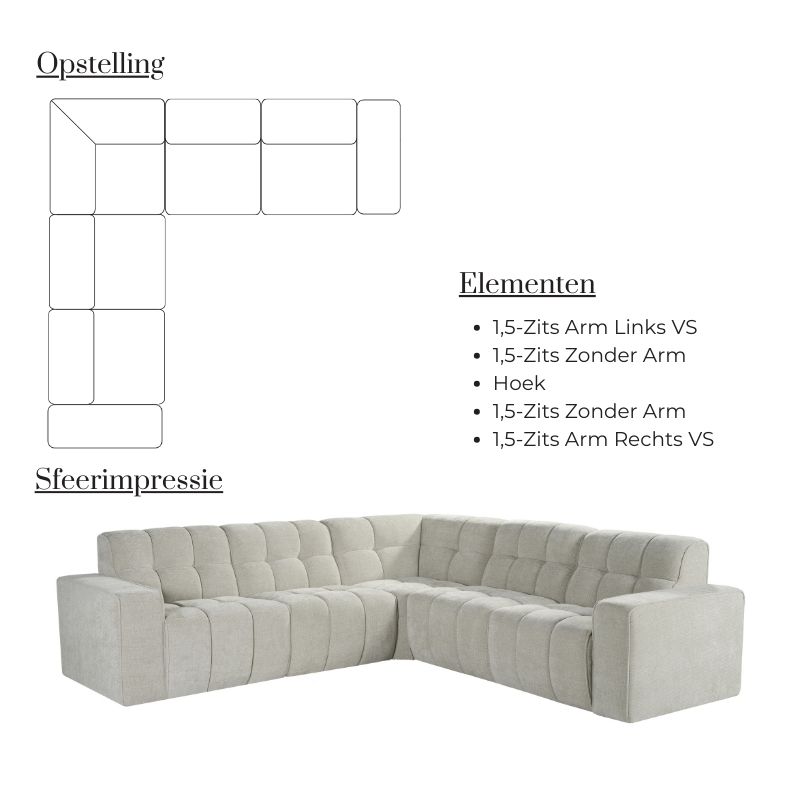 Label51 Hoekbank Valentino