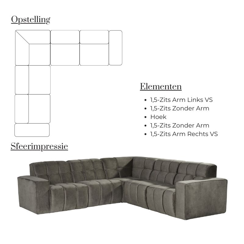 Label51 Hoekbank Valentino