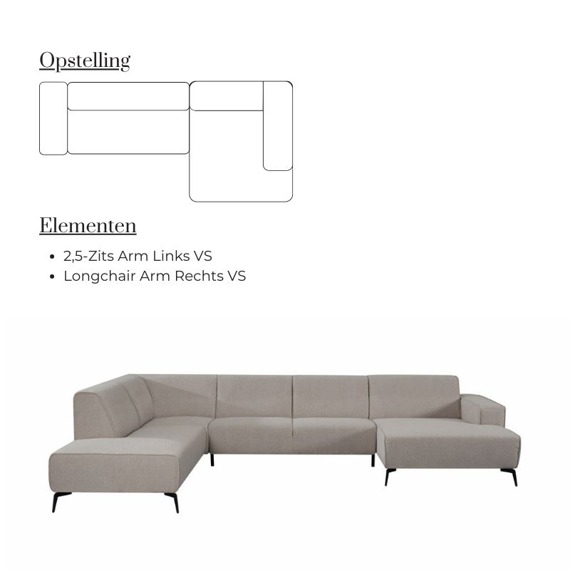 Label51 Loungebank Nero Rechts