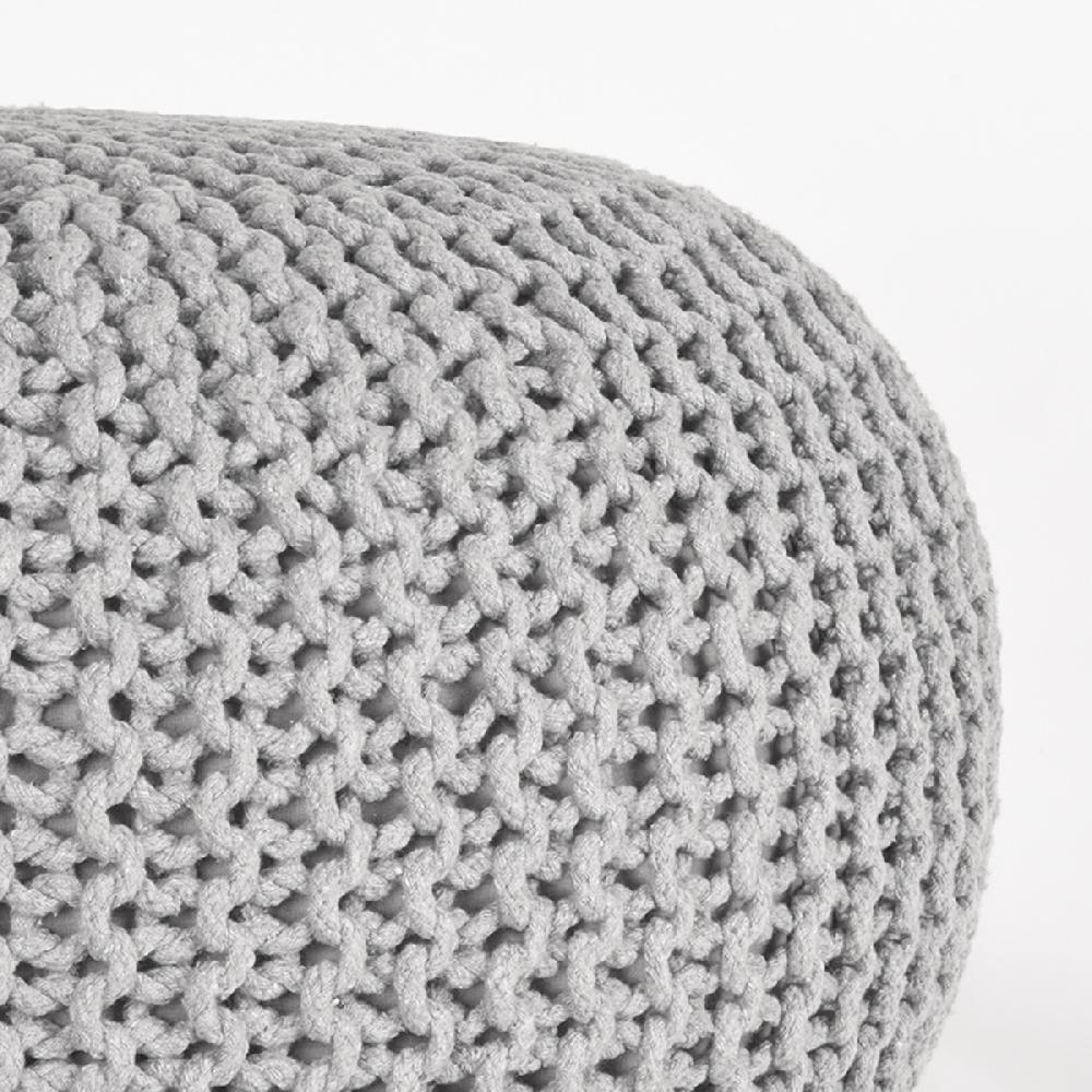 Label51 Poef Gebreid 70x70x35 Cm| L
