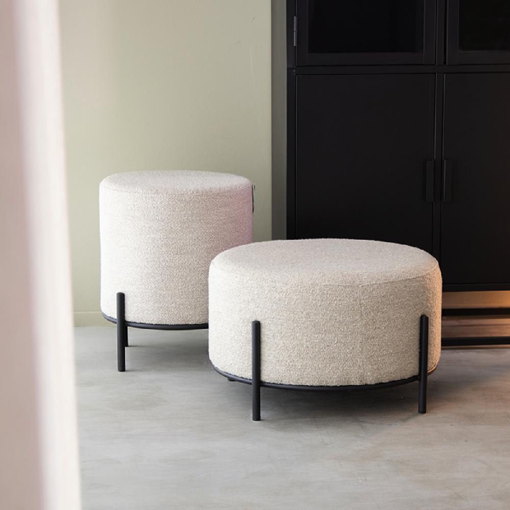 label51 Poef Troy 48x48x42 cm| L