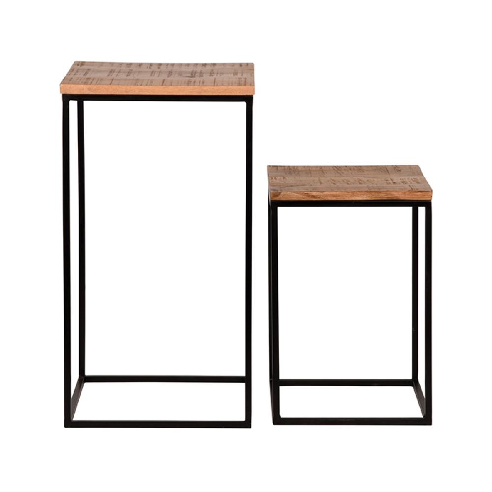 label51 Set Plantenzuilen Vintage 35x35x65 cm