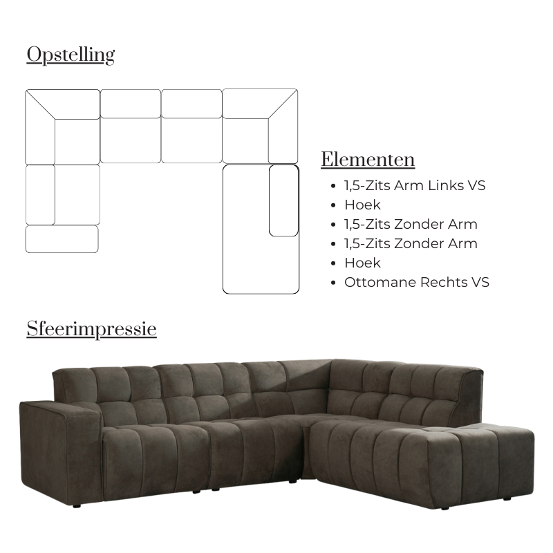 label51 U-bank Valentino Ottomane Rechts