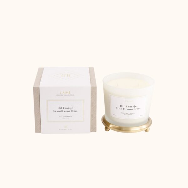 l'aimé Giftset Dit kaarsje brandt voor Oma 350 gram