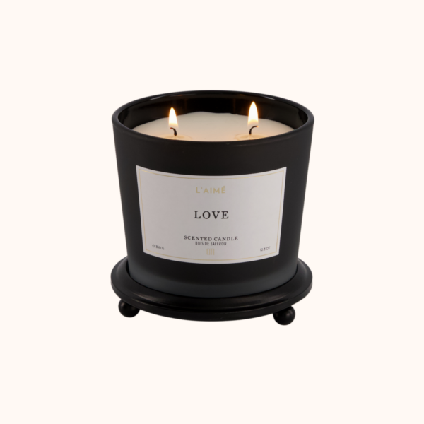 L'aimé Black Modern Table Stand (600 Gram)