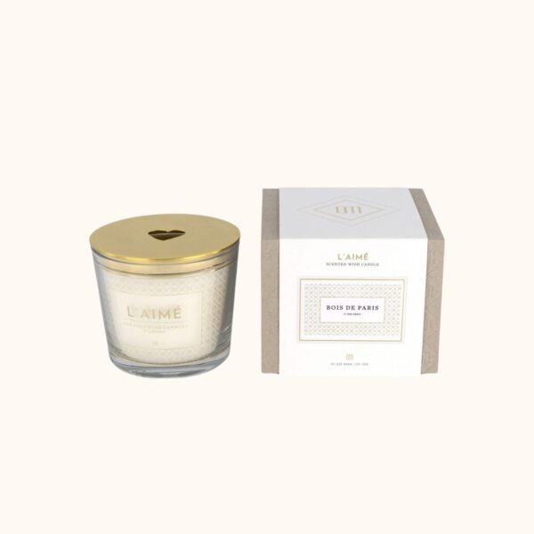 l'aimé Giftset Bois de Paris heart lid 350 gram