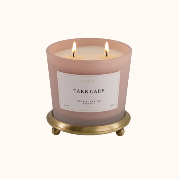 L'aimé Gold Modern Table Stand (350 Gram)