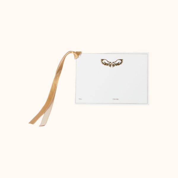 l'aimé Vleugels (met lint) – Wens Kaart