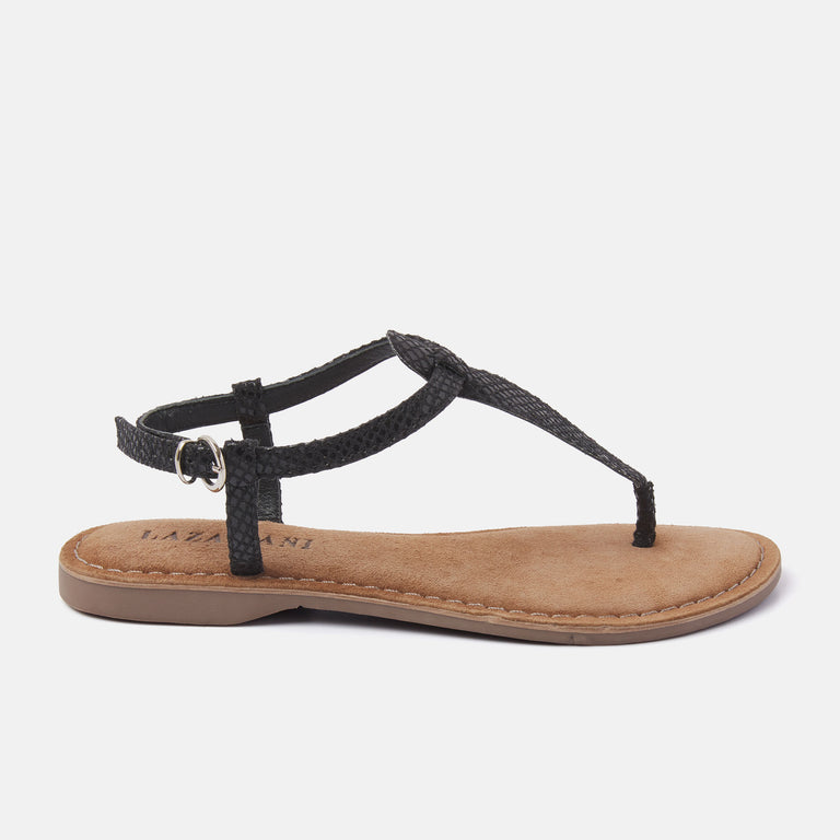 lazamani Anna Dames Sandalen Zwart LA75611black | Lazamani