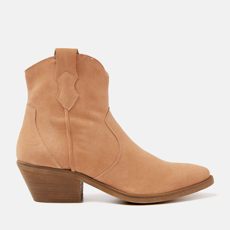 lazamani Arianna Dames Enkellaarsjes Apricot LA55105apricot | Lazamani