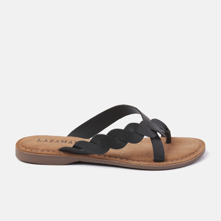 lazamani Ava Dames Slippers Zwart LA75283black | Lazamani