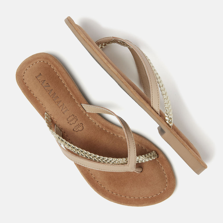 Lazamani Bibi Dames Slippers Nude LA33759nude | Lazamani