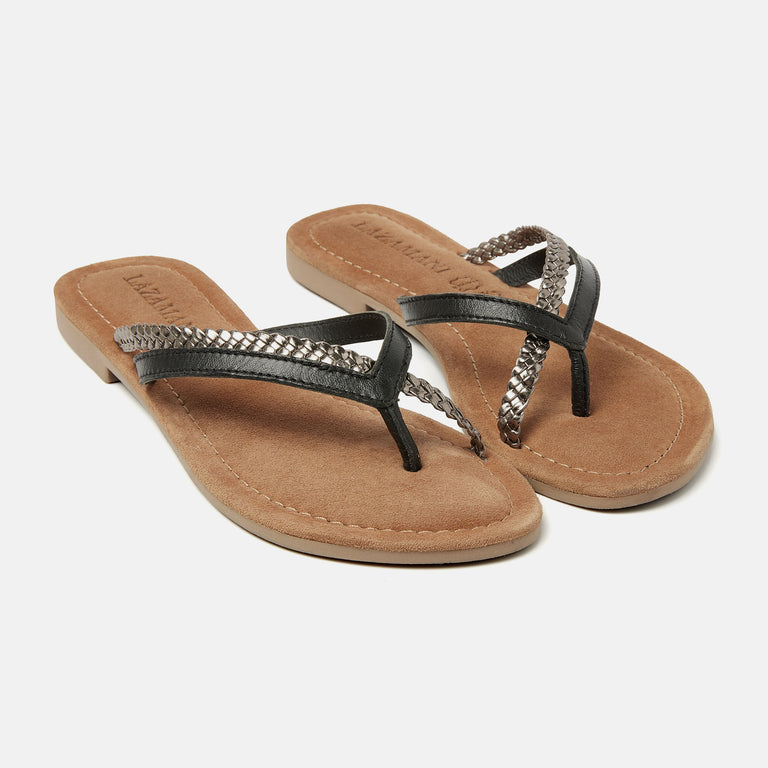 Lazamani Bibi Dames Slippers Zwart LA33759black | Lazamani