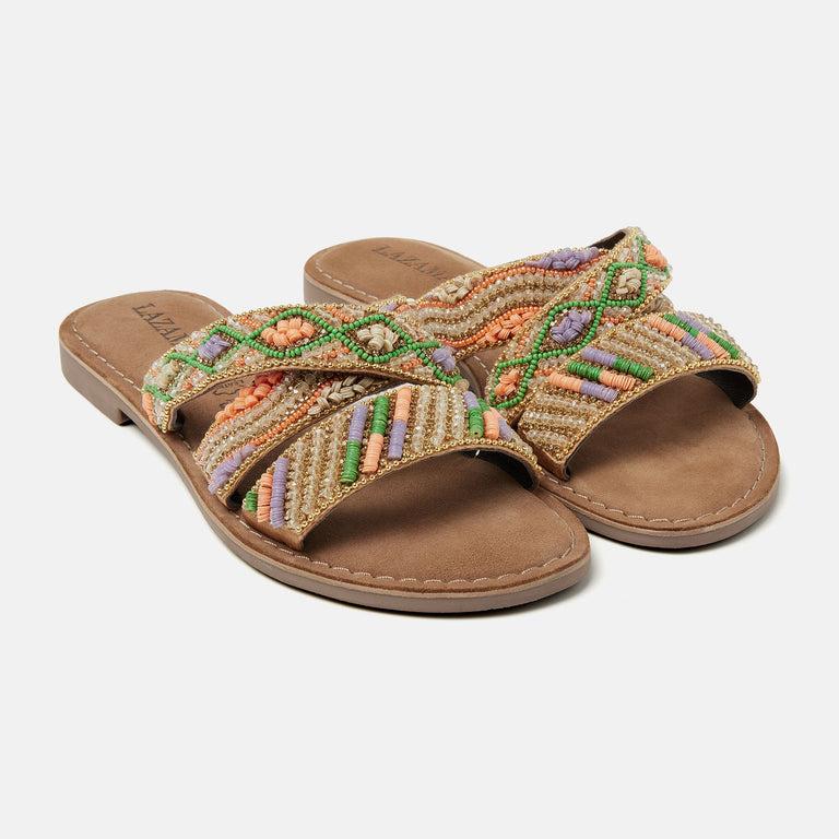 Lazamani Charlie Dames Slippers Lilac LA75437lilac | Lazamani