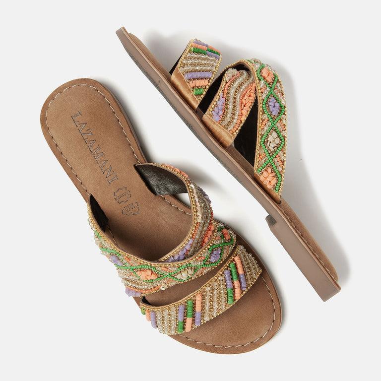 Lazamani Charlie Dames Slippers Lilac LA75437lilac | Lazamani