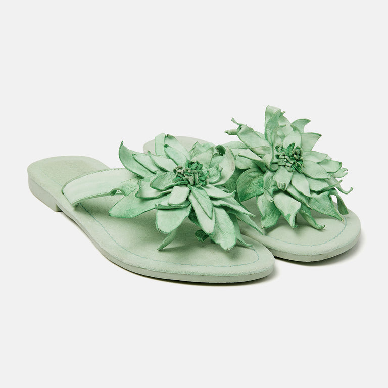 Lazamani Daisy Dames Slippers Groen LA33734green | Lazamani