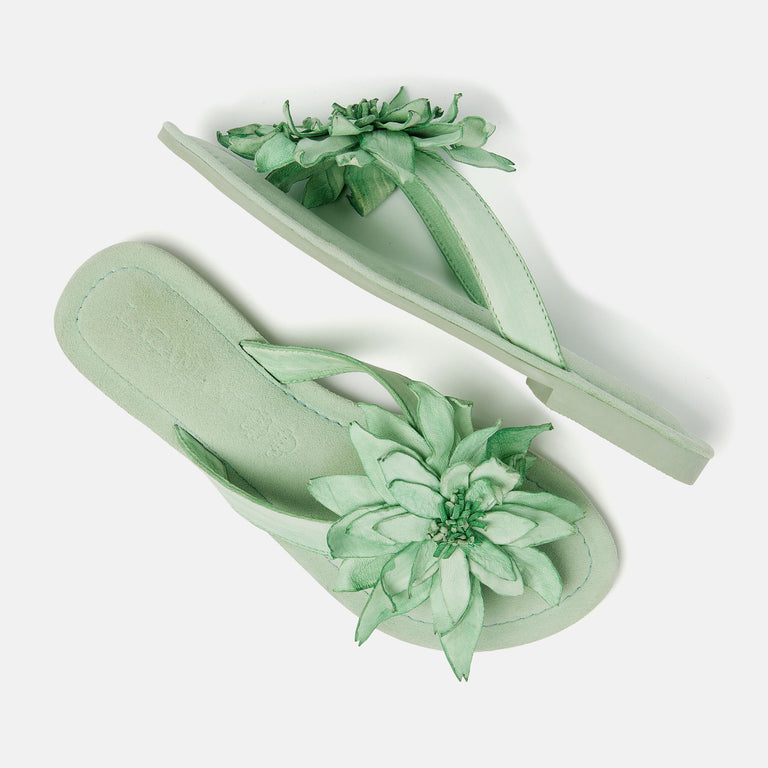 Lazamani Daisy Dames Slippers Groen LA33734green | Lazamani