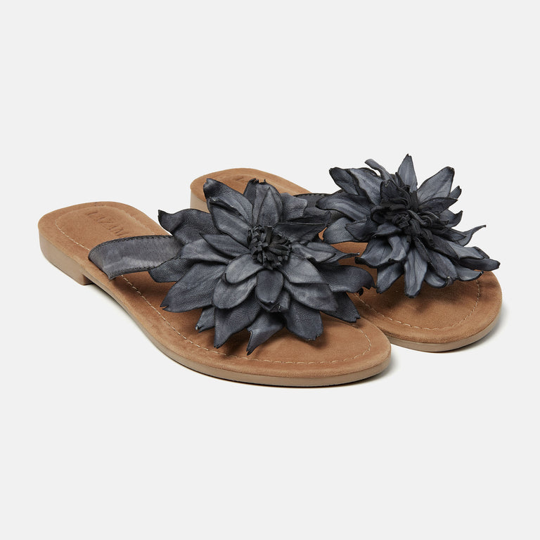 Lazamani Daisy Dames Slippers Zwart LA33734black | Lazamani