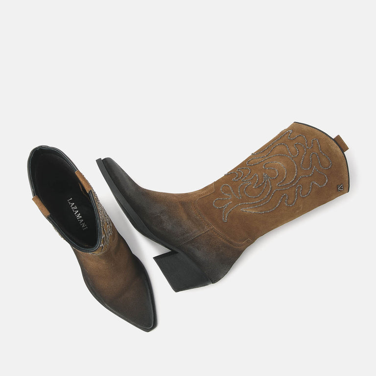 Lazamani Dames Cowboylaarzen 85.633 Cognac | Lazamani