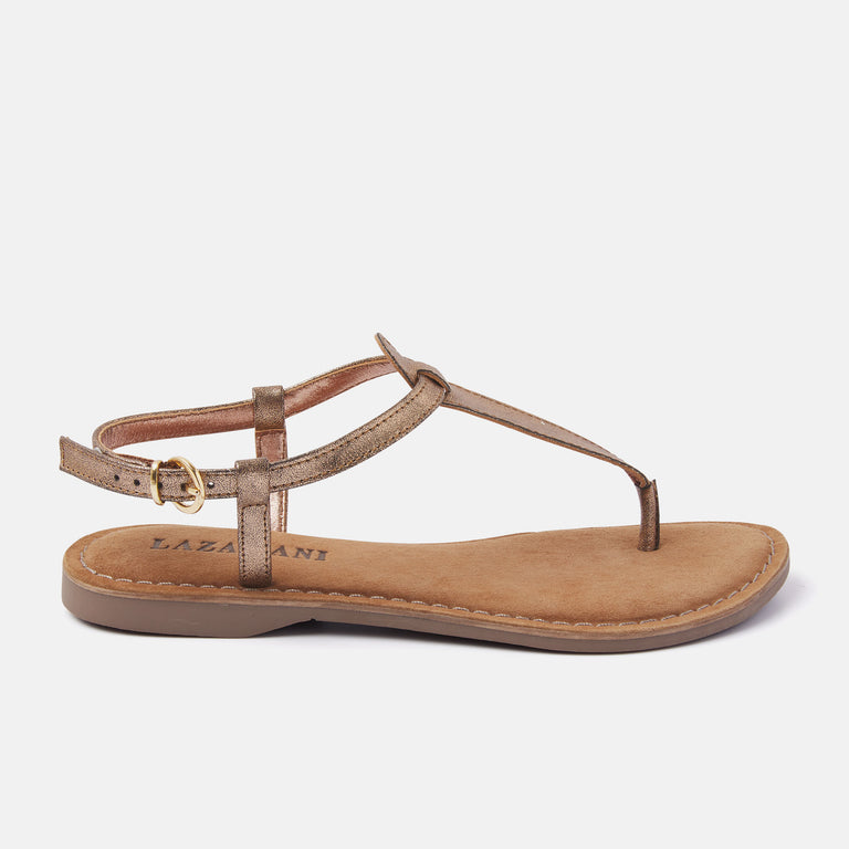 lazamani Dames Slingback Sandalen 75.422 Copper | Lazamani