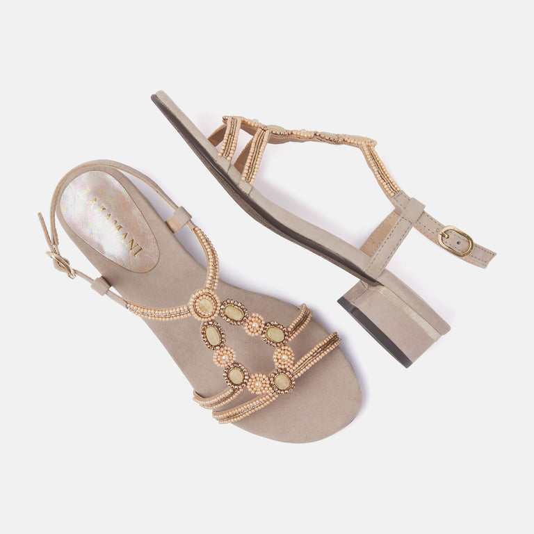 Lazamani Dames Slingback Sandalen 85.379 Biscuit | Lazamani