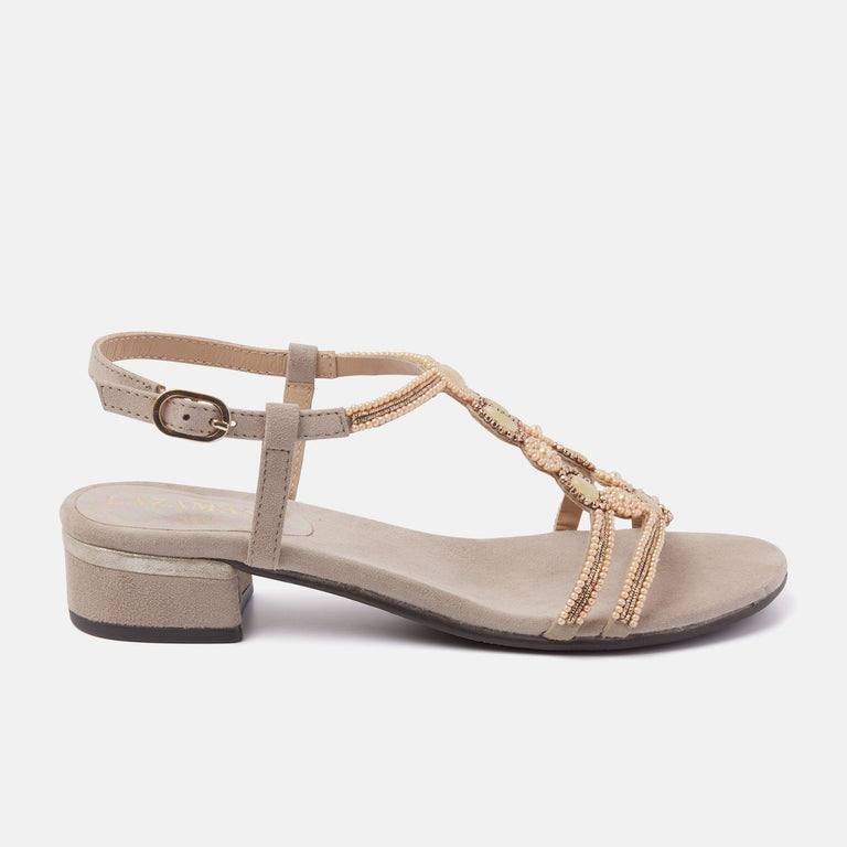 lazamani Dames Slingback Sandalen 85.379 Biscuit | Lazamani