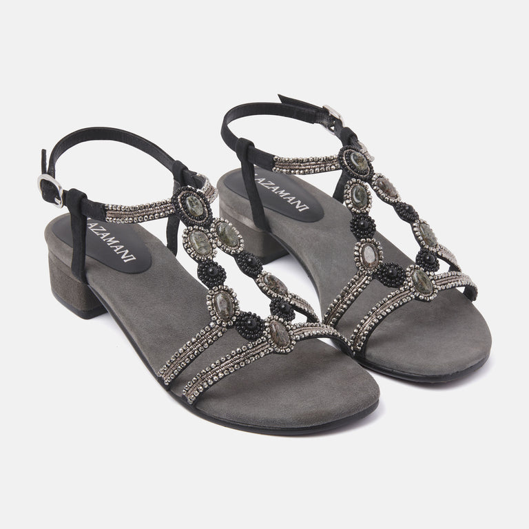 Lazamani Dames Slingback Sandalen 85.379 Black | Lazamani